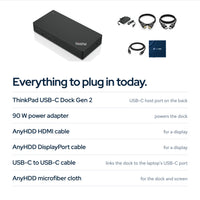Lenovo ThinkPad Universal USB-C Docking Station 40AS0090US with 90W Adapter, HDM: In the box