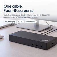Lenovo 40B00135US Docking Station Thunderbolt 4 Dock: On the desk